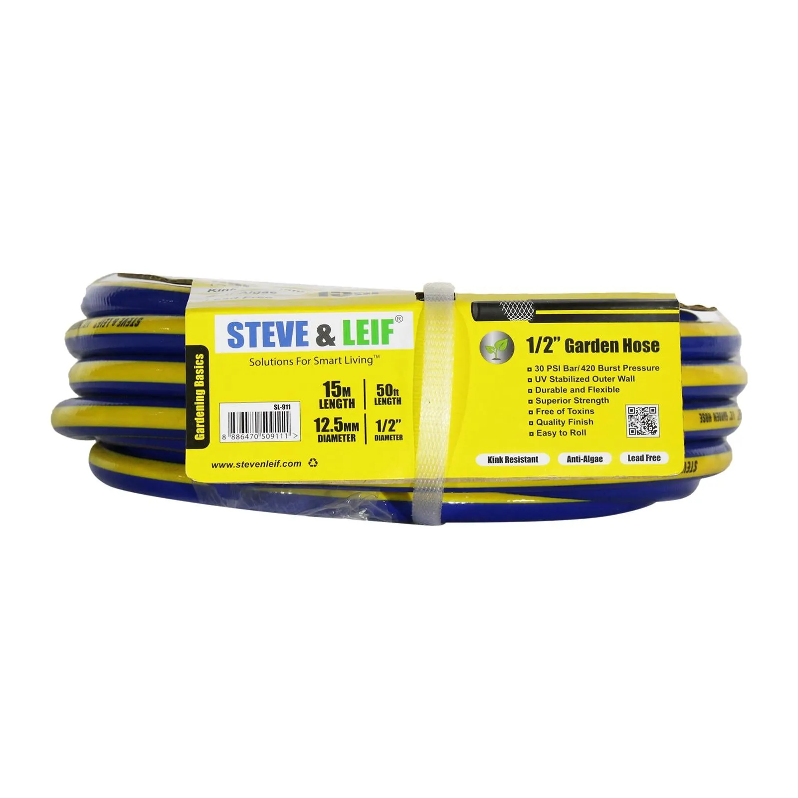 1/2" 15M Blue/Yellow Garden Hose