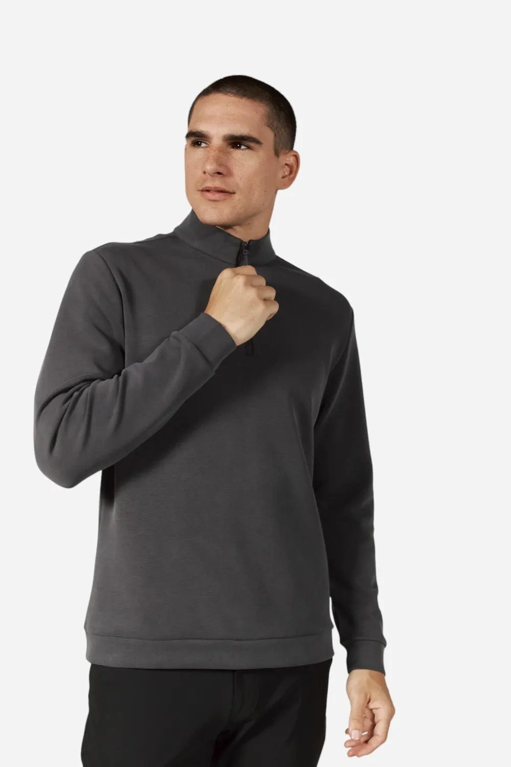 7 Diamonds Rev 1/4 Zip Modal Anthracite