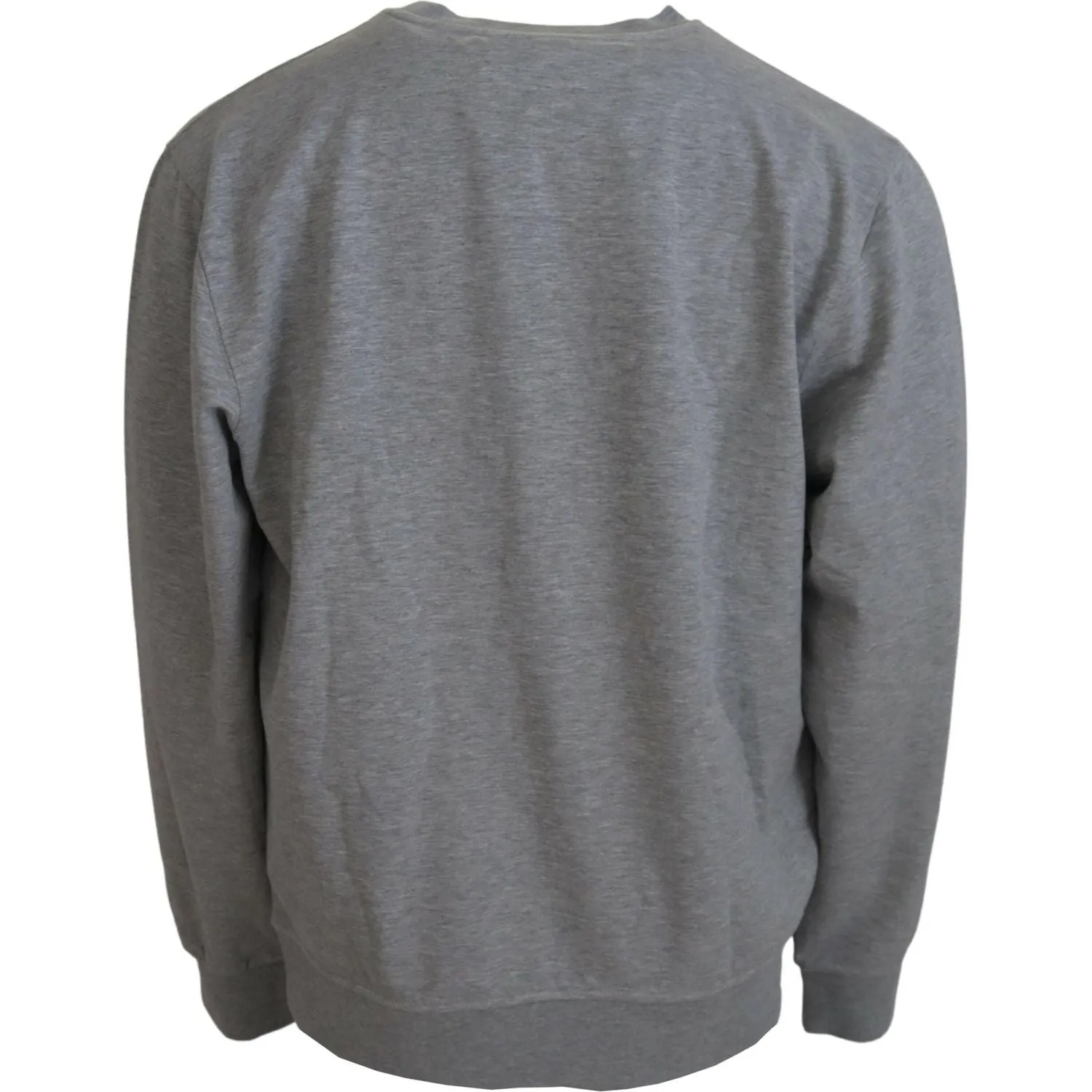 Aeronautica Militare Elegant Gray Pullover Sweater