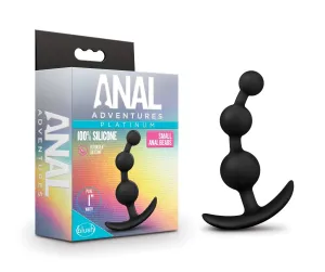 Anal Adventures Platinum By Blush® | Black 5.25-Inch Anal Beads