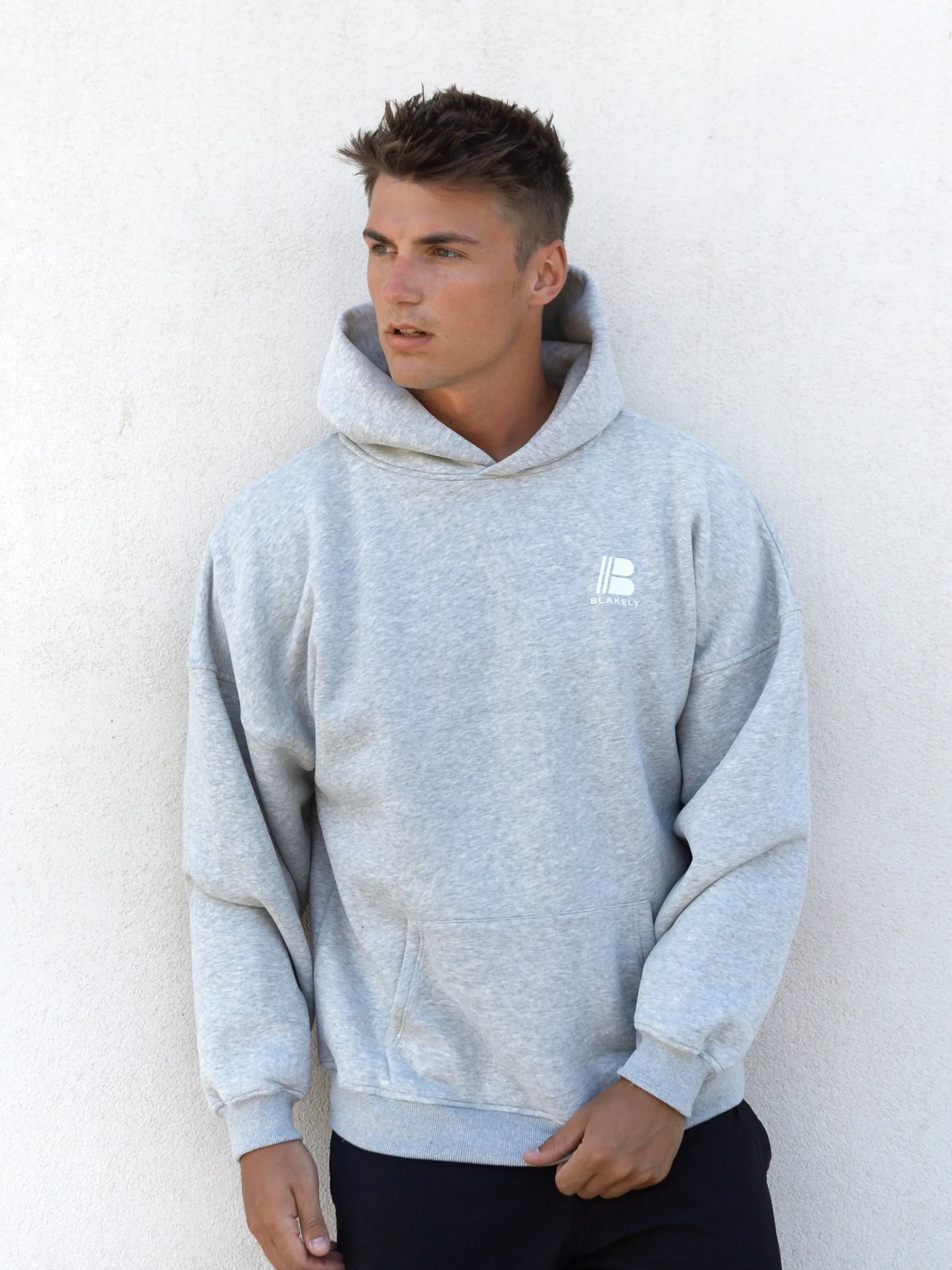 Apex Relaxed Hoodie - Marl Grey