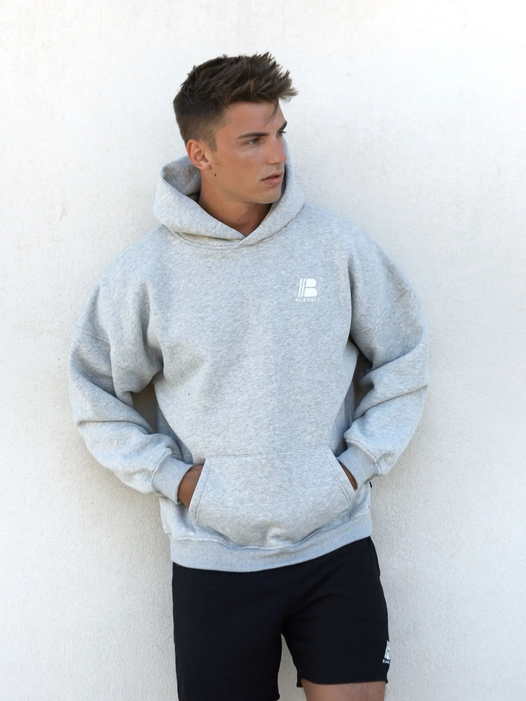 Apex Relaxed Hoodie - Marl Grey