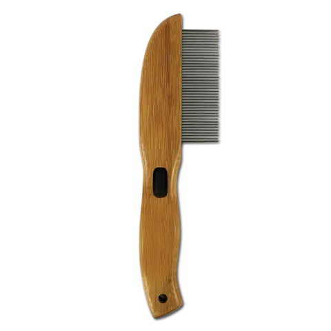 Bamboo Groom Rotating Pin Comb with 41 Rounded Pins