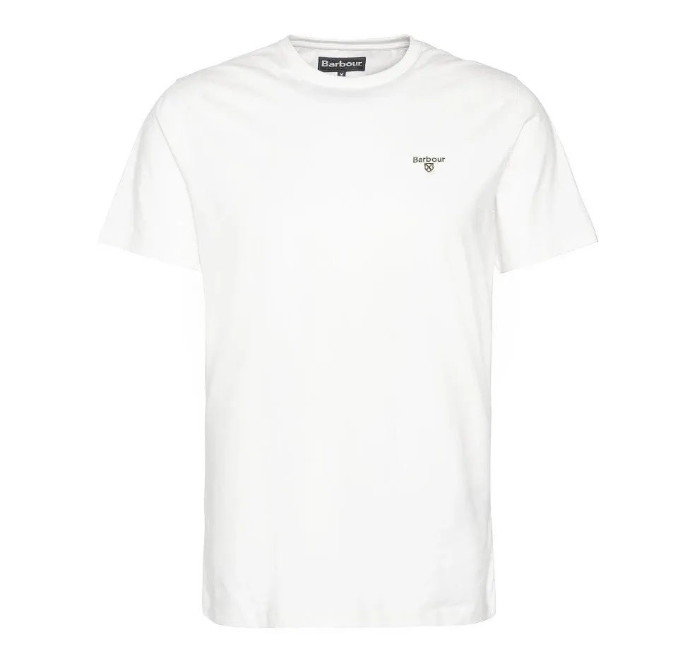 Barbour Mens Essential Sports Tee Whisper White