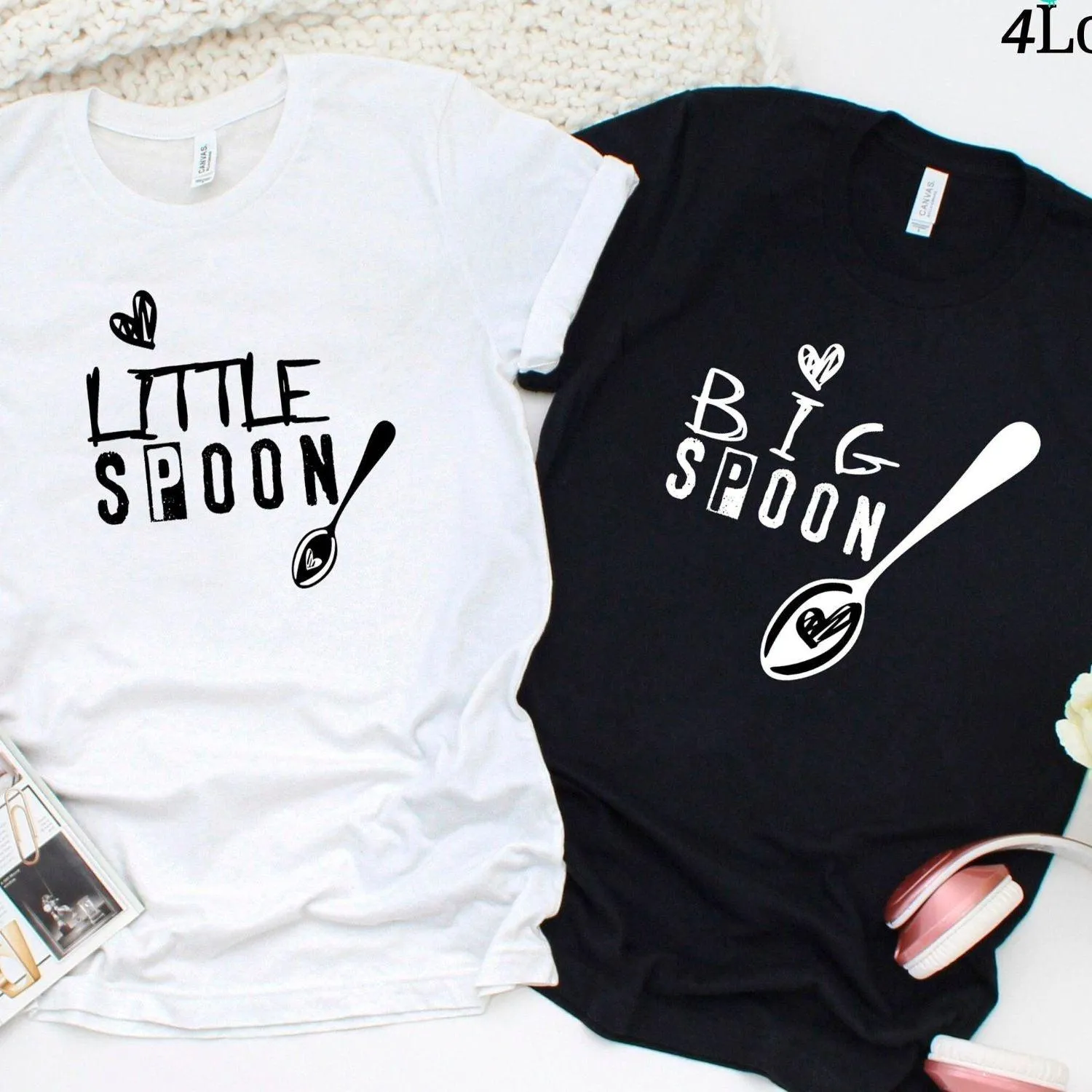 Big Spoon Little Spoon Matching Set - Valentines Gift For Couples, His And Hers Outfits