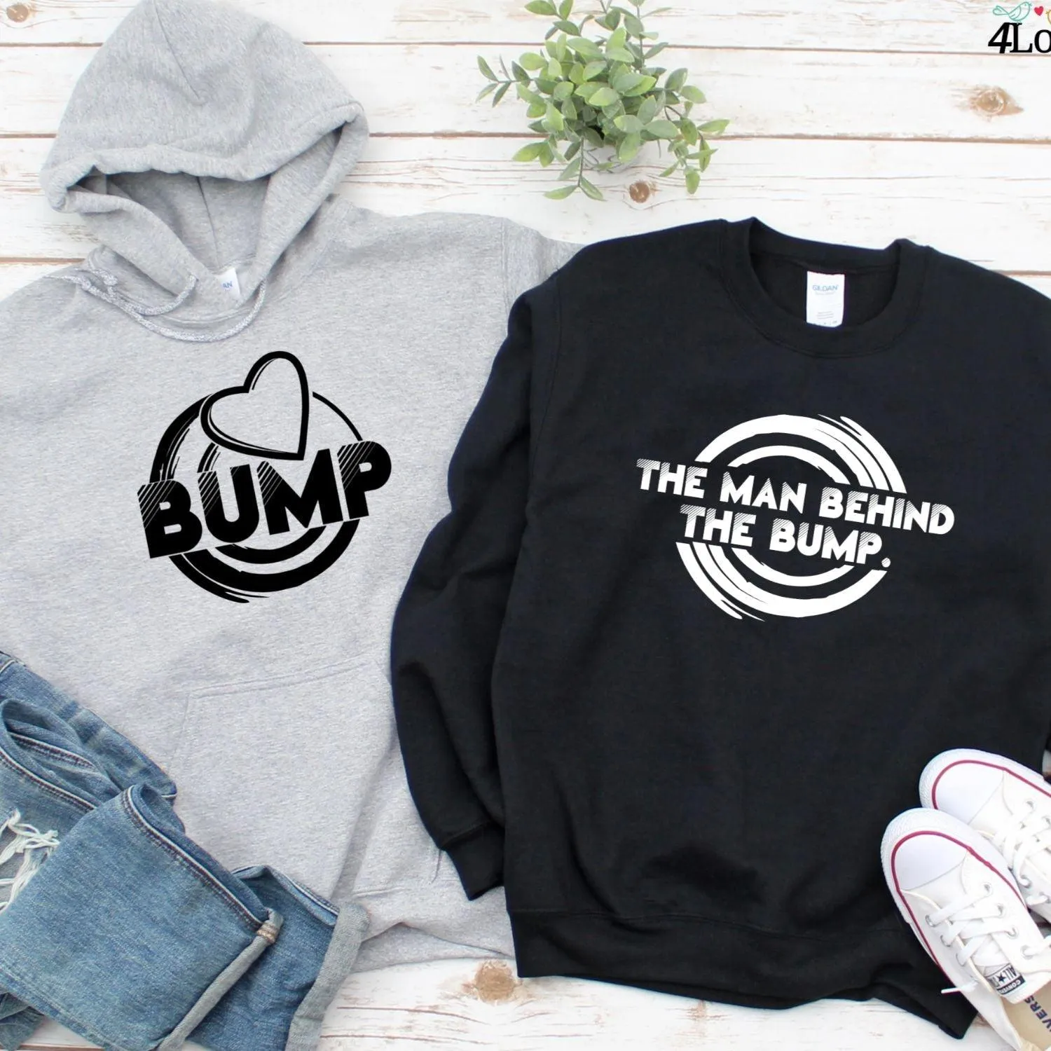 Bump Matching Set: Pregnancy Announcement Apparel for Couples