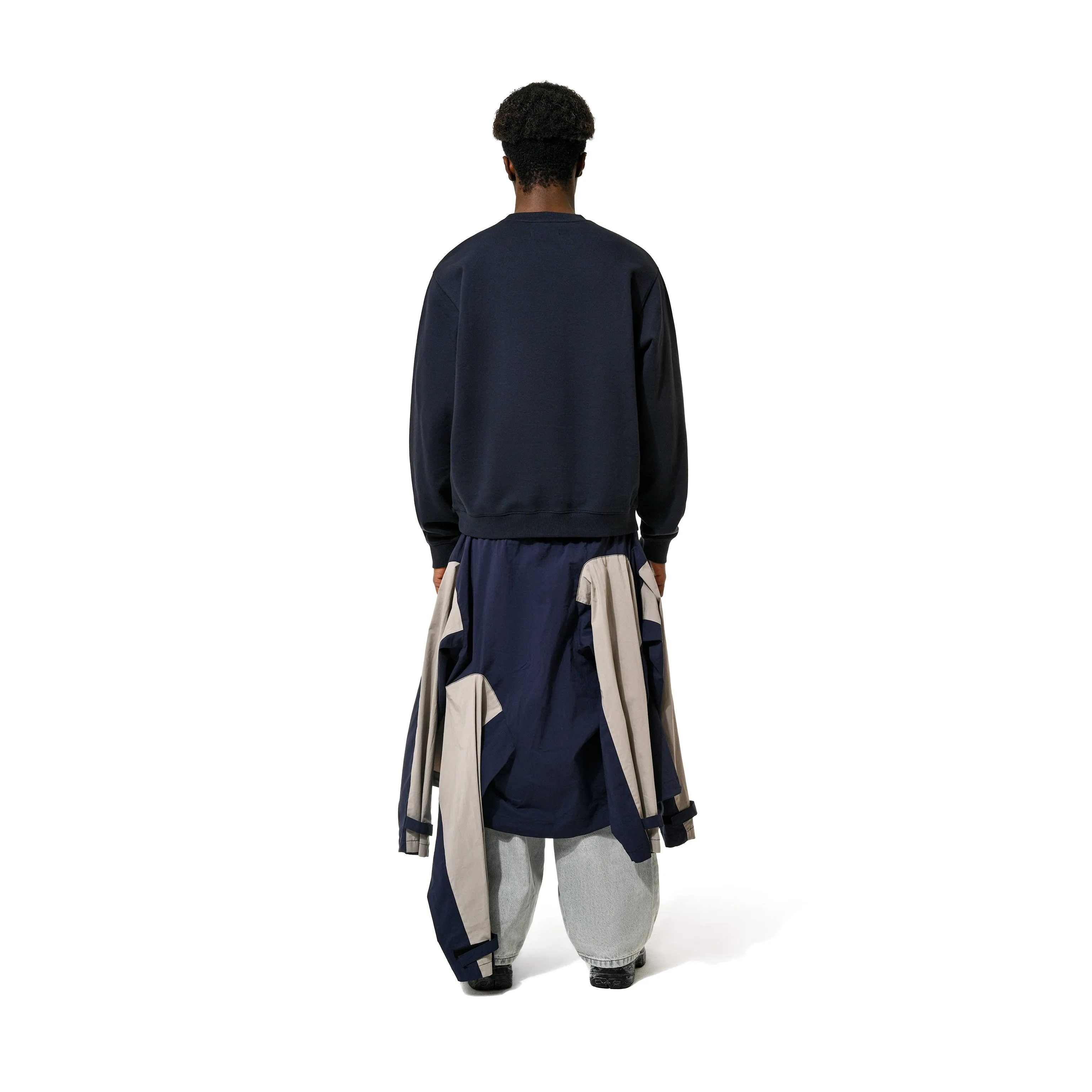 DECONSTRUCTED JKT SKIRT - BLUE