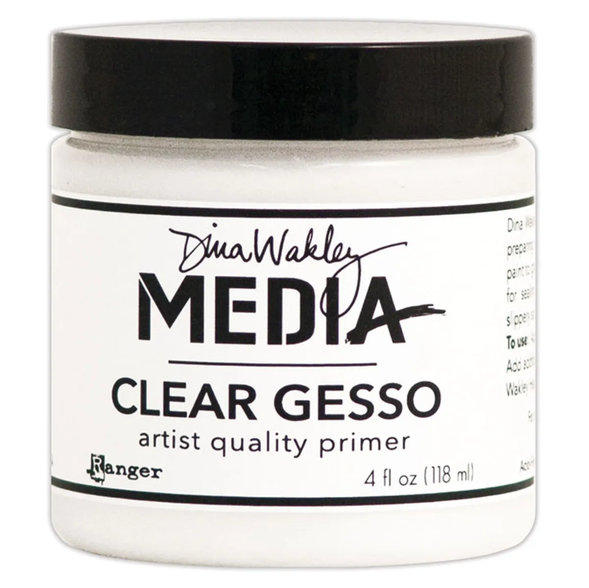 Dina Wakley Media - Gesso - Clear - 118ml Jar