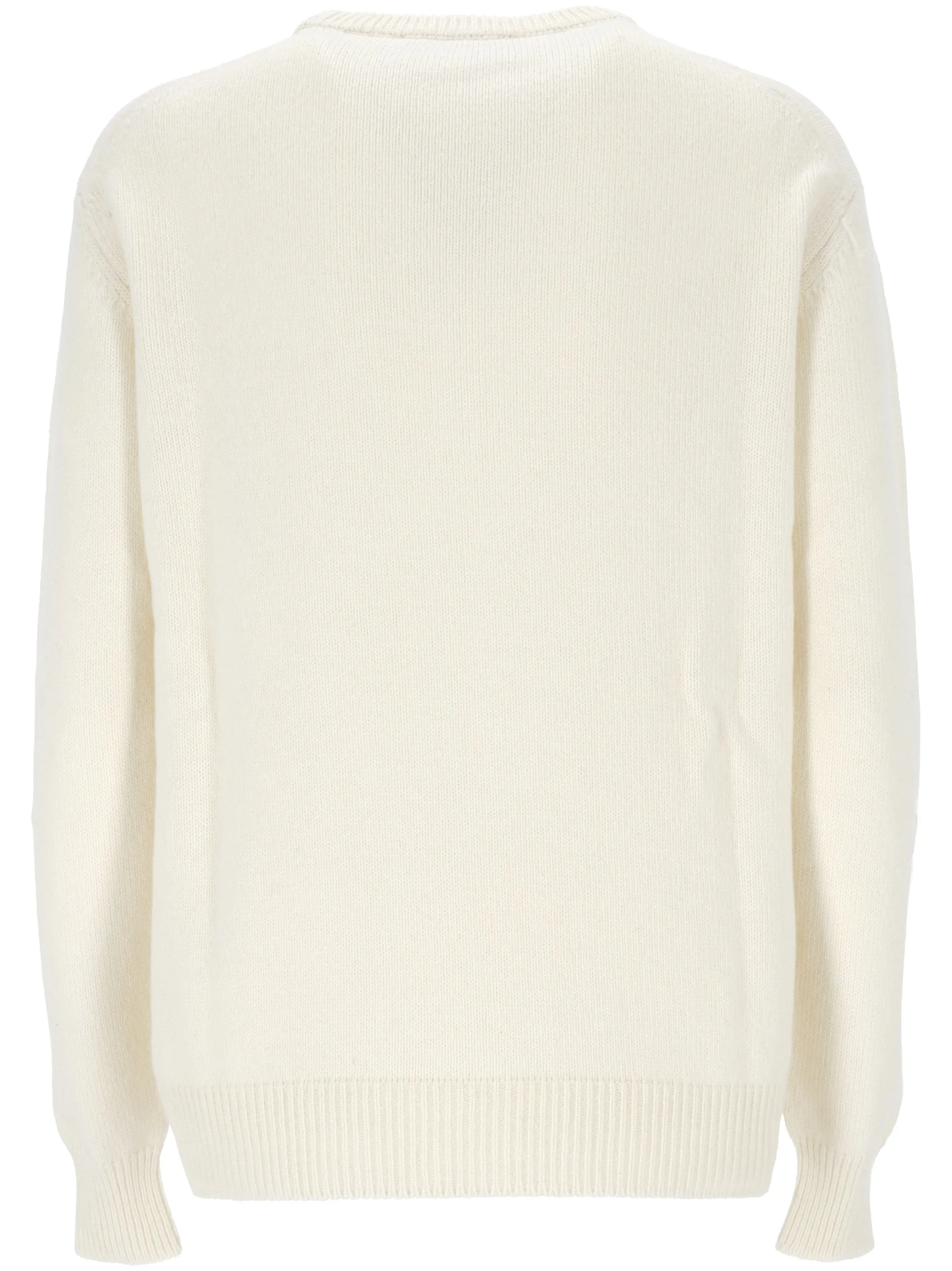 Elegant White Wool Sweater for Women