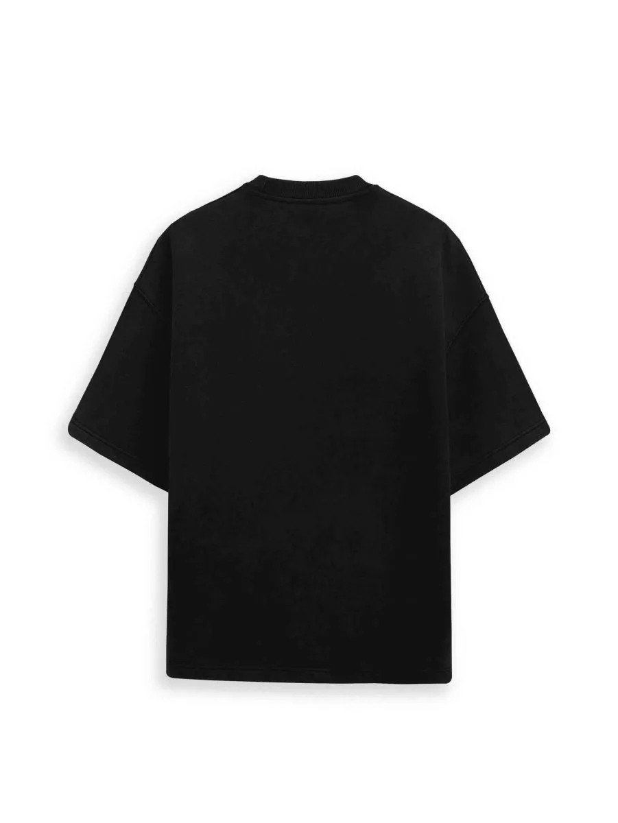 Essential Blank Black Boxy Fit T-Shirt