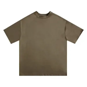 Essential Solid Color Short Sleeve Cotton Tee