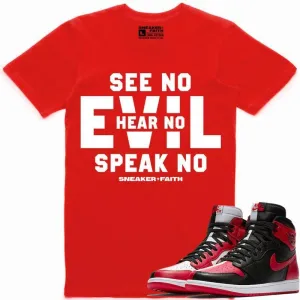 EVIL Sneaker Tees Shirt Match - Jordan 1 Homage