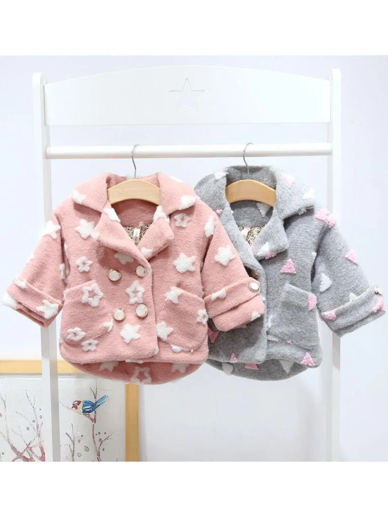 Fall- Winter Baby Little Girl Star Jacket