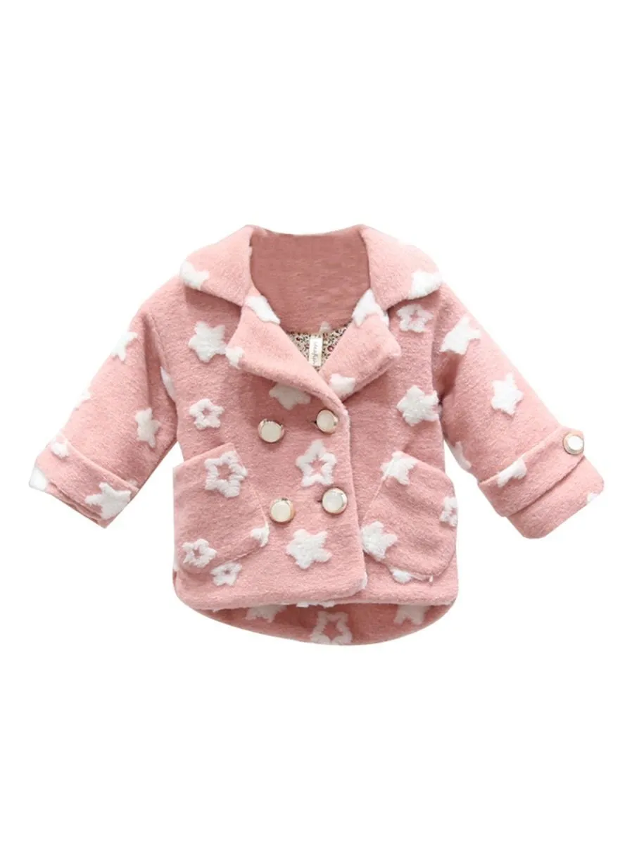 Fall- Winter Baby Little Girl Star Jacket