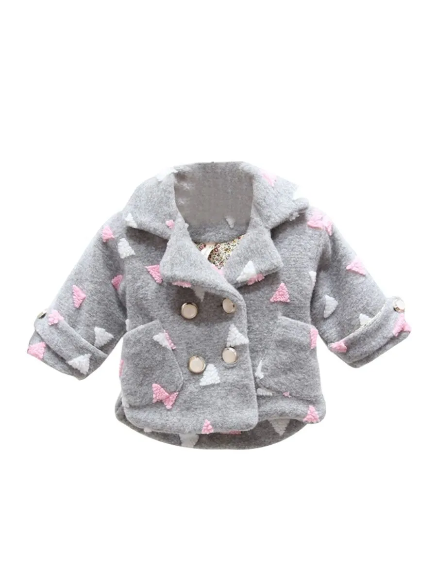 Fall- Winter Baby Little Girl Star Jacket