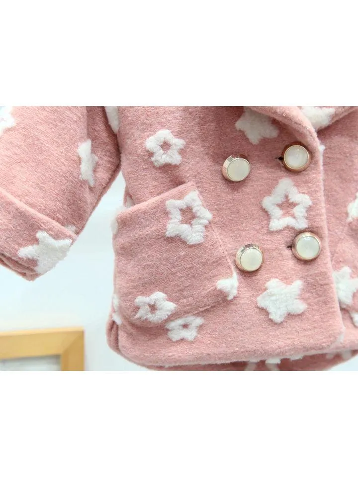 Fall- Winter Baby Little Girl Star Jacket