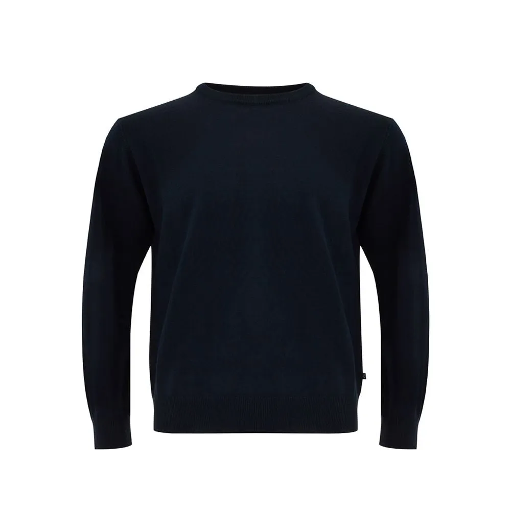 FERRANTE Elegant Blue Wool Sweater for Men