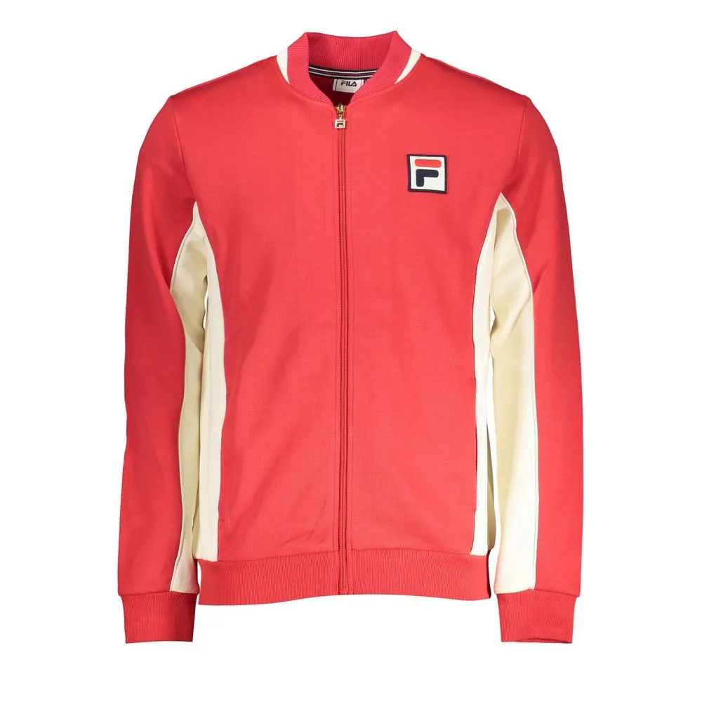 Fila Elegant Long Sleeve Zip Sweatshirt in Pink