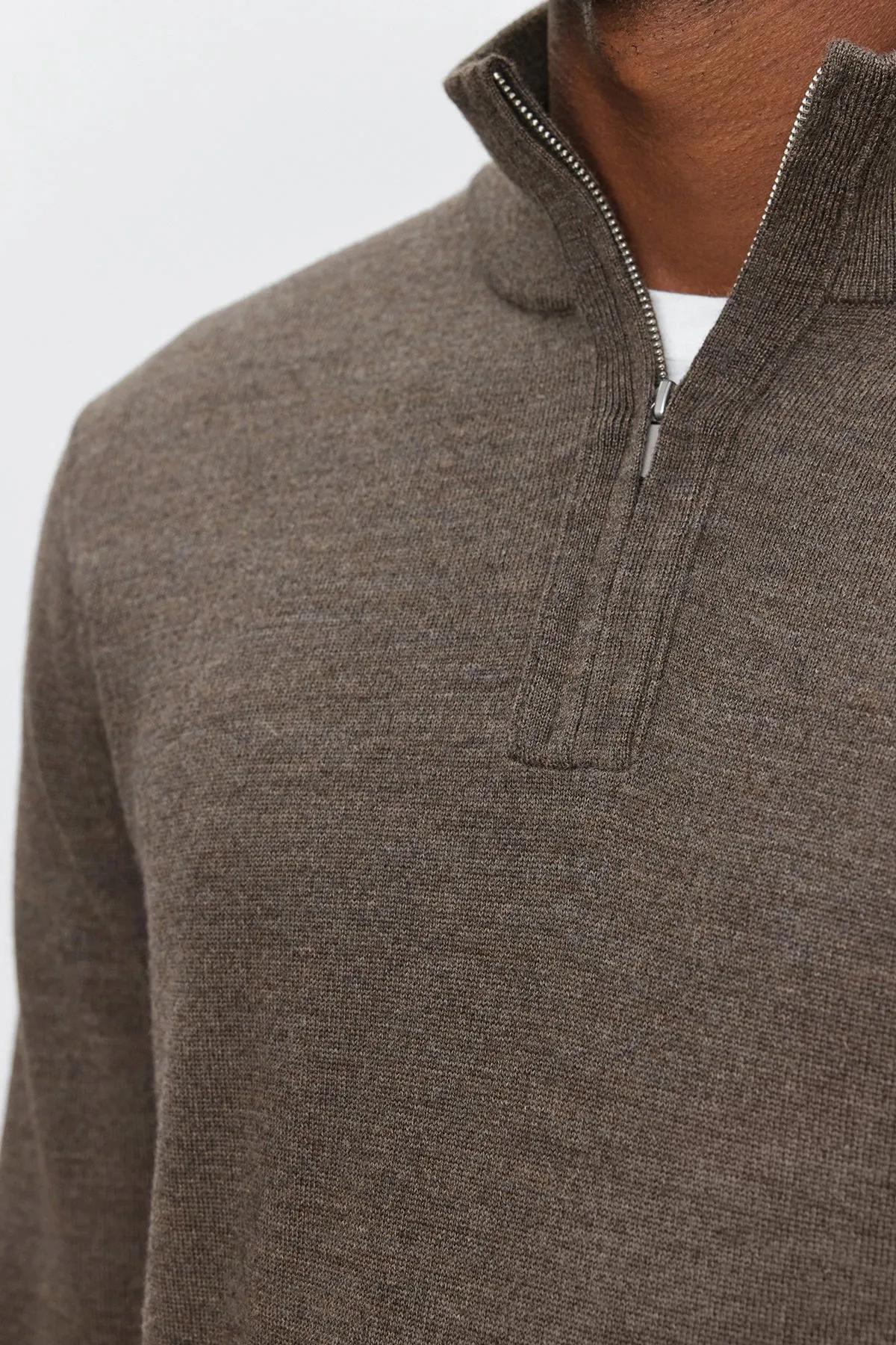 FLETCHER QUARTER-ZIP SWEATER