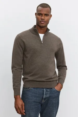 FLETCHER QUARTER-ZIP SWEATER