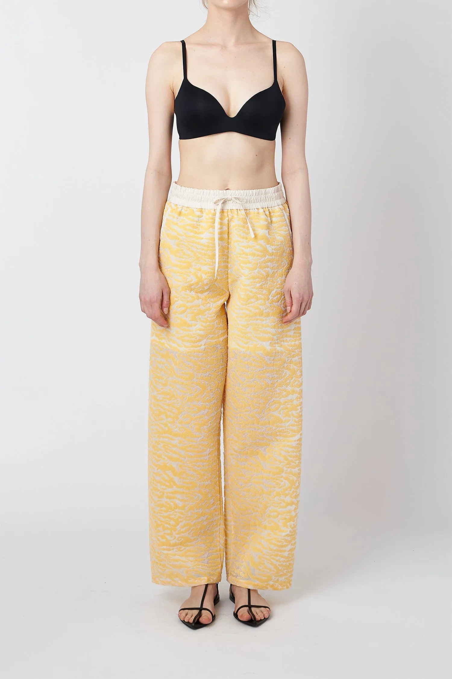 Flocked Relaxed Pants