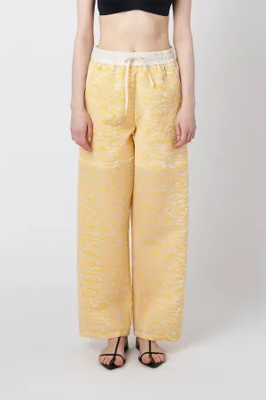 Flocked Relaxed Pants