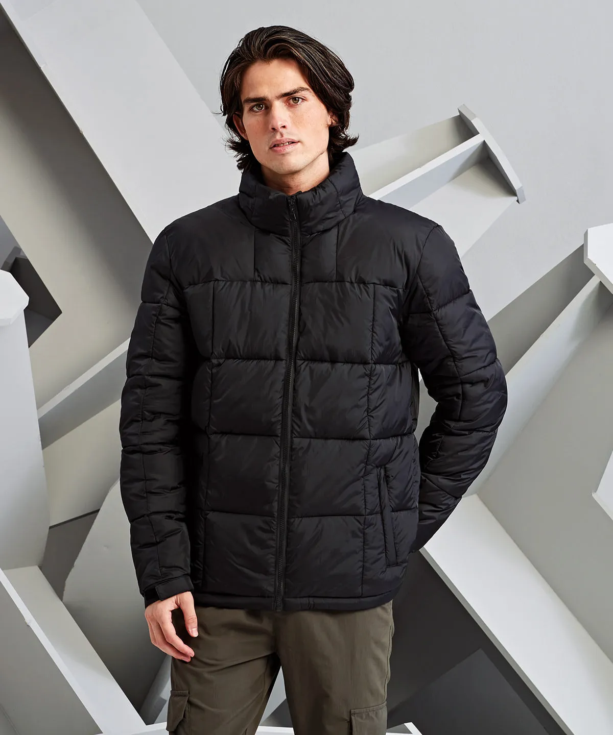 Fourteener box quilt jacket | Navy/Navy