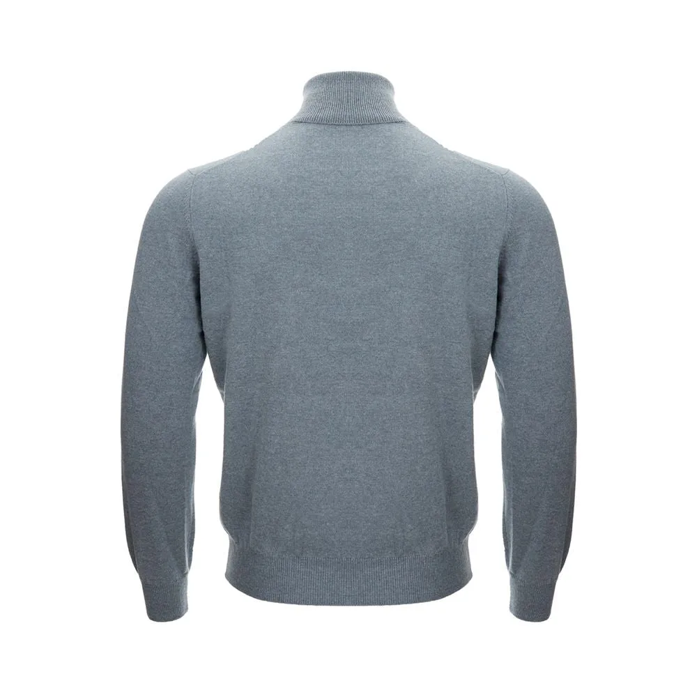 Gran Sasso Elegant Cashmere Gray Men's Sweater