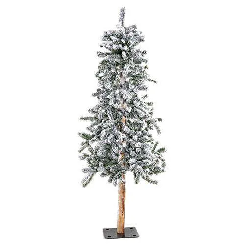 Heavy Flocked Alpine Tree, 5ft