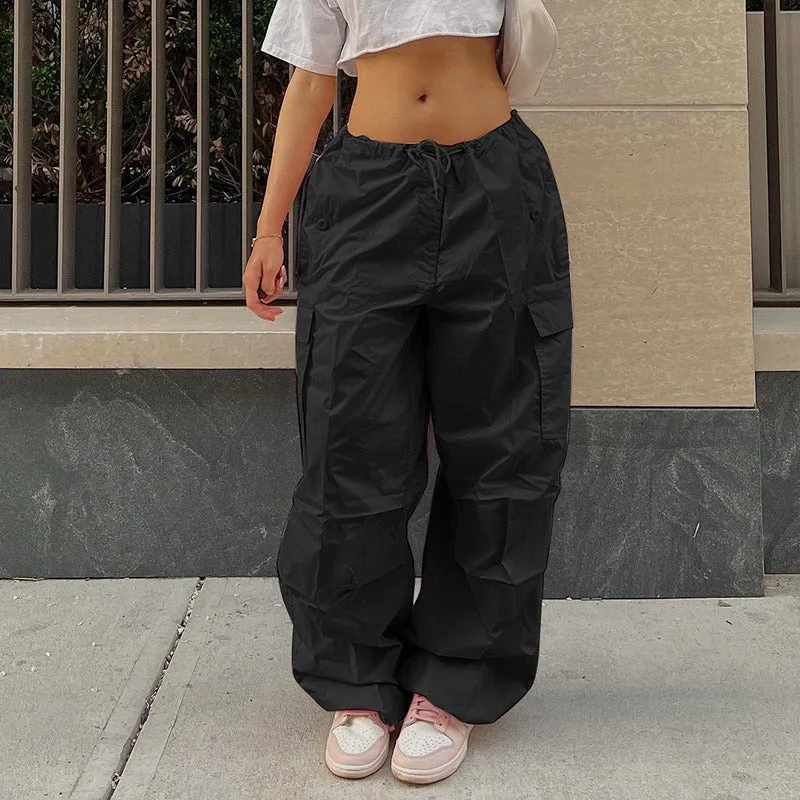 Low Waist Straight Leg Women Cargo Pants