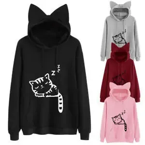 MALKEBE Women elegant temperament solid color loose fleece sweatshirt