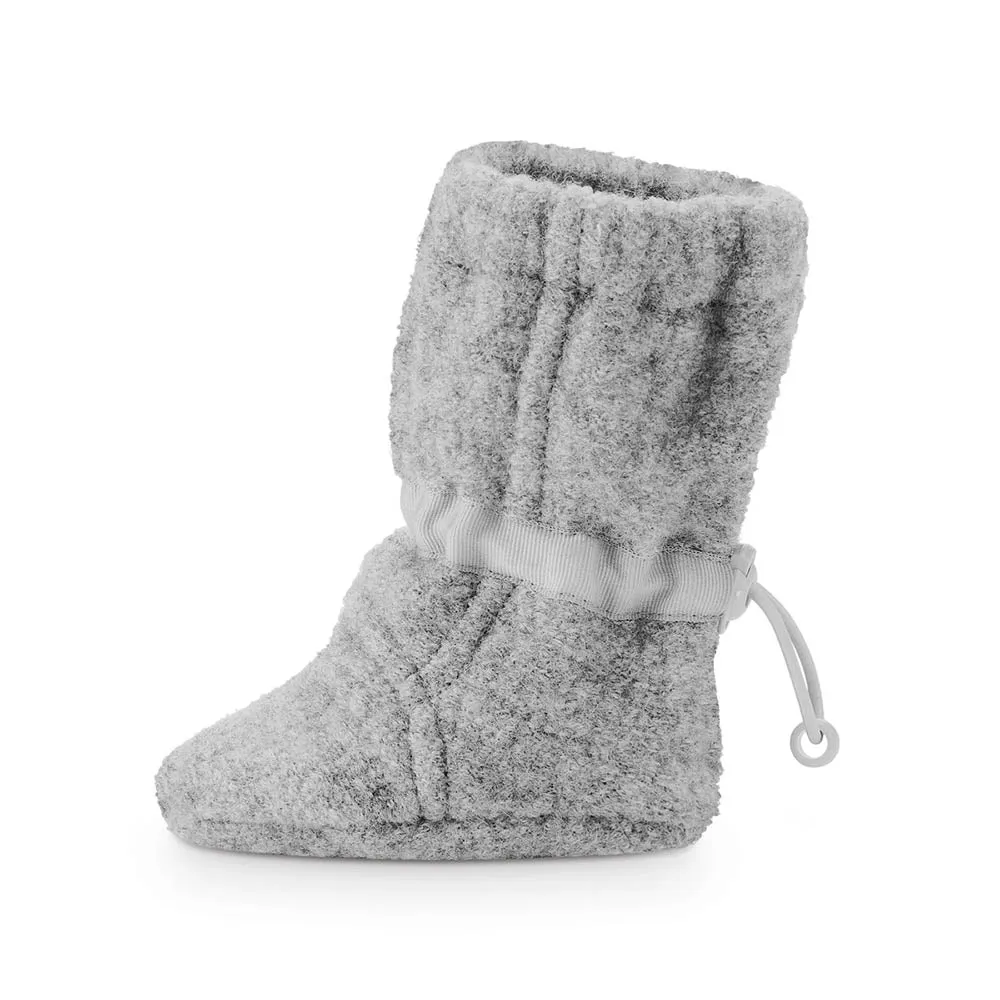 Mamalila Newborn Wool Booties - Light Grey