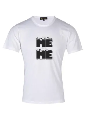 'Me problem Me Solution' Motivational Text White T-Shirt