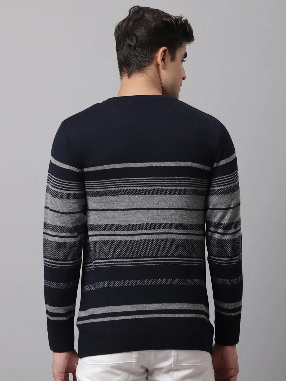 Men Navy Sweater