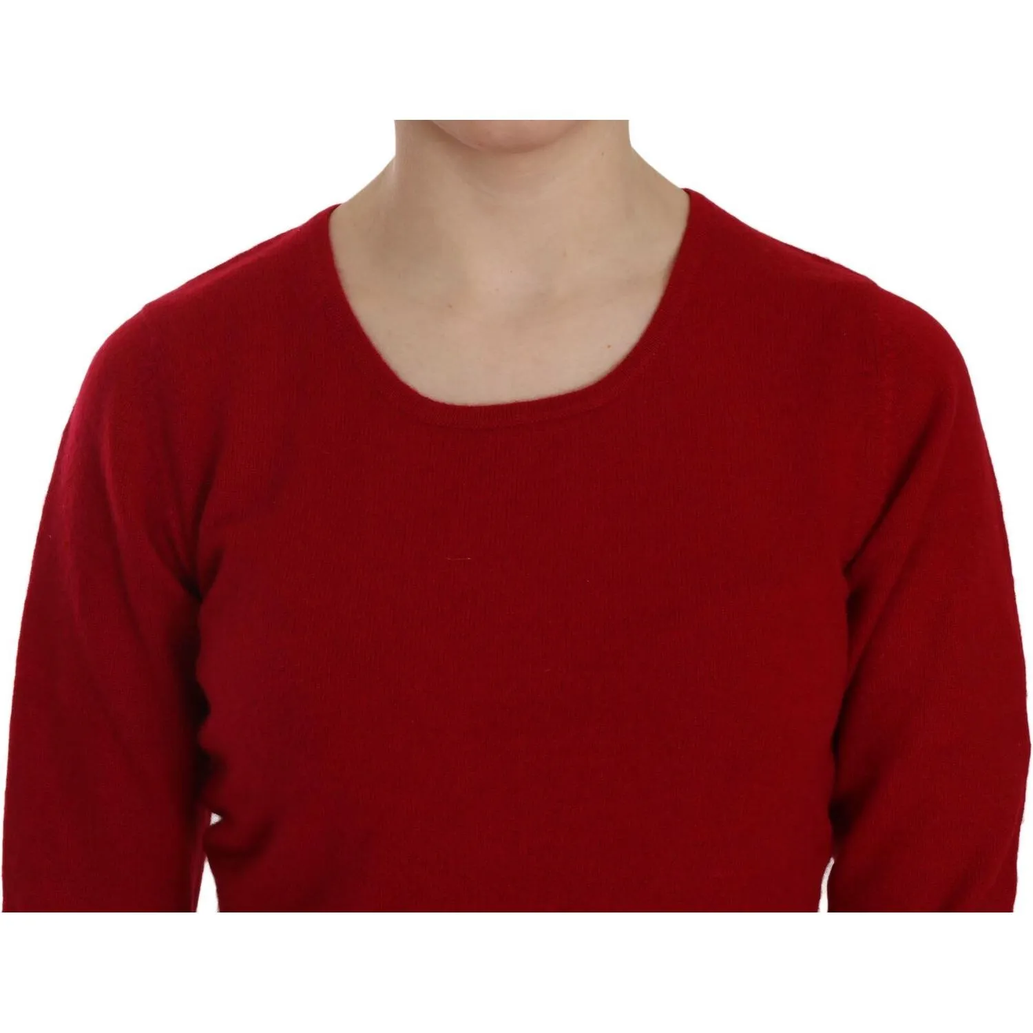 MILA SCHÖN Elegant Red Cashmere Pullover Blouse