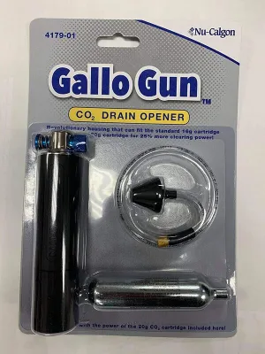 Nu-Calgon 4179-01 Gallo Gun CO2 Drain Opener