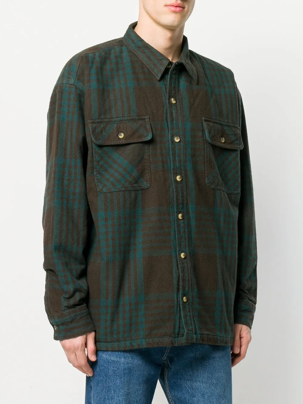 Padded Classic Flannel Green