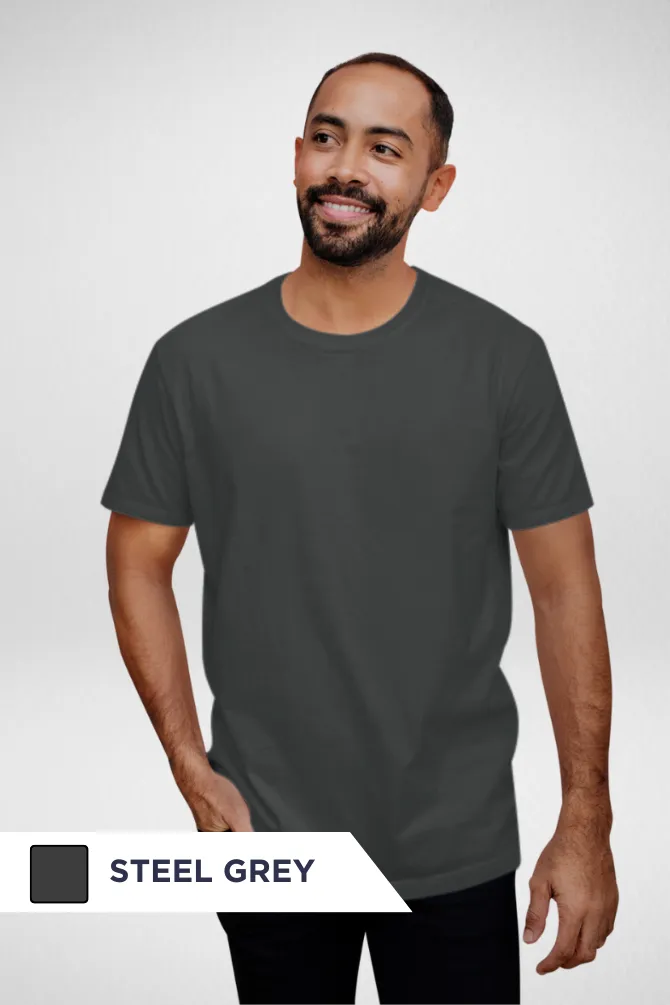 Pick Any 3 Plain T-shirts Combo for Men