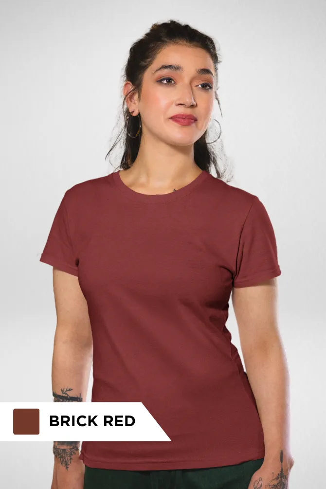 Pick Any 3 Plain T-shirts Combo for Women