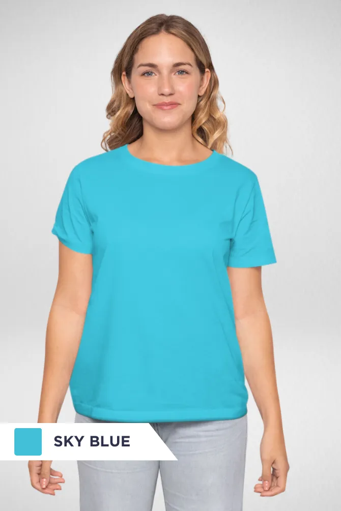 Pick Any 3 Plain T-shirts Combo for Women