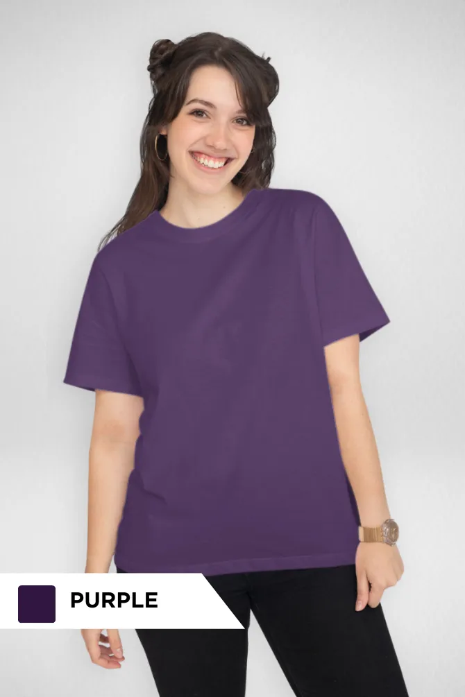 Pick Any 3 Plain T-shirts Combo for Women