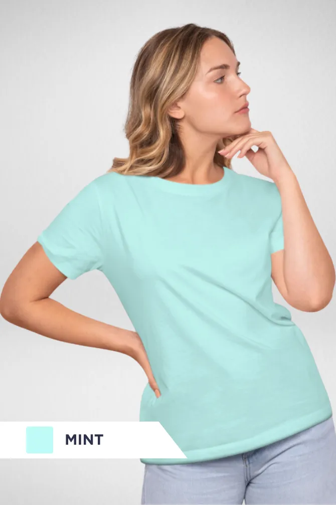 Pick Any 3 Plain T-shirts Combo for Women