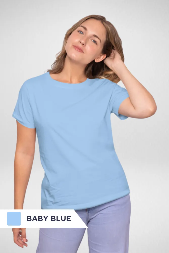 Pick Any 3 Plain T-shirts Combo for Women