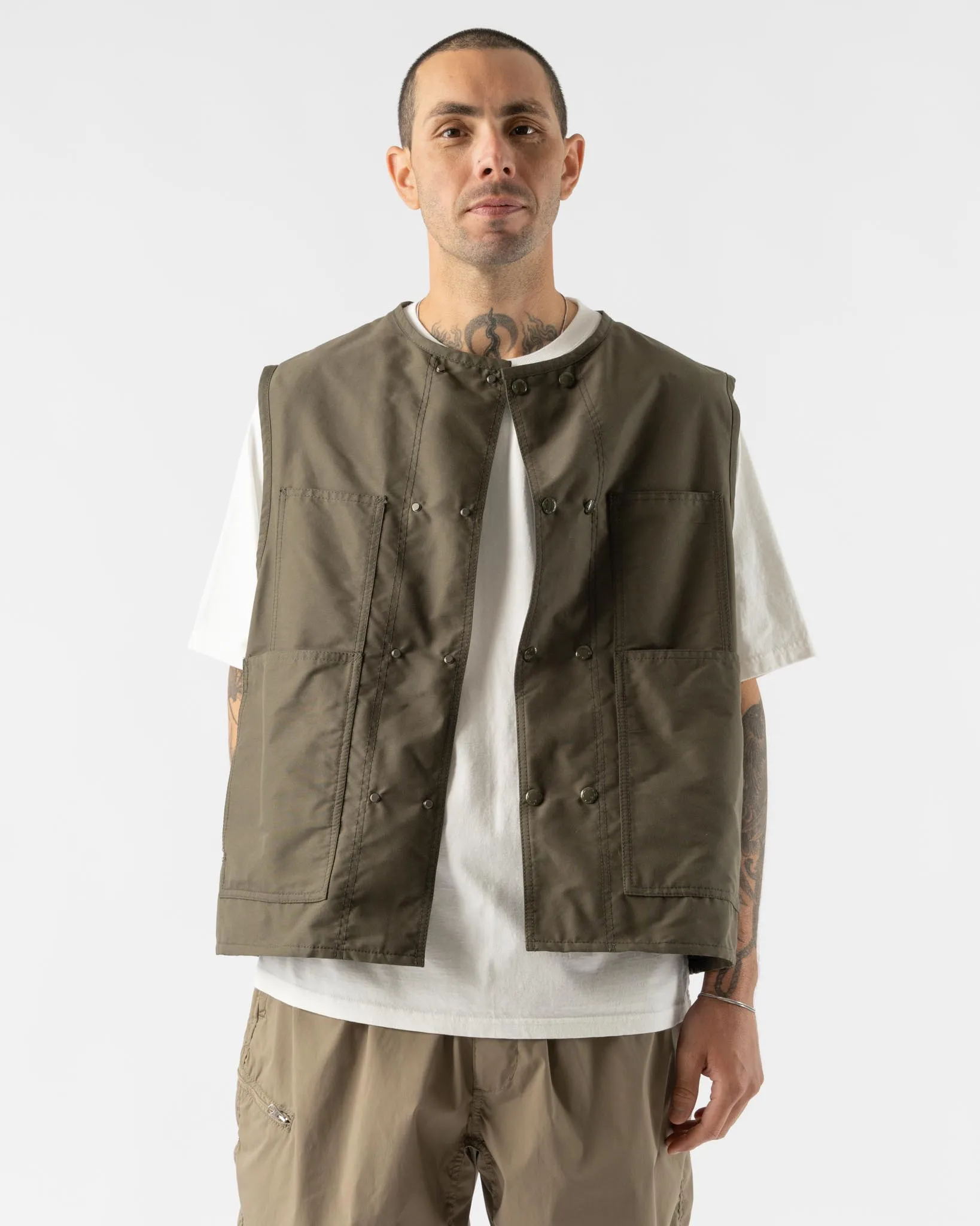 Pilgrim Surf   Supply Finster Utility Vest in Olive