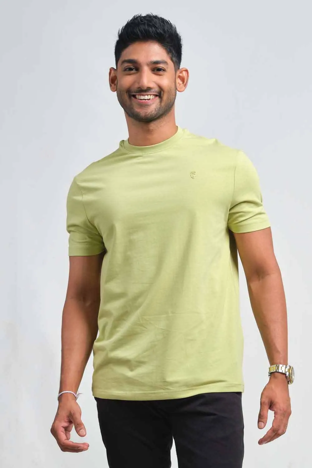 Plain 20 colors crew neck essential t-shirt