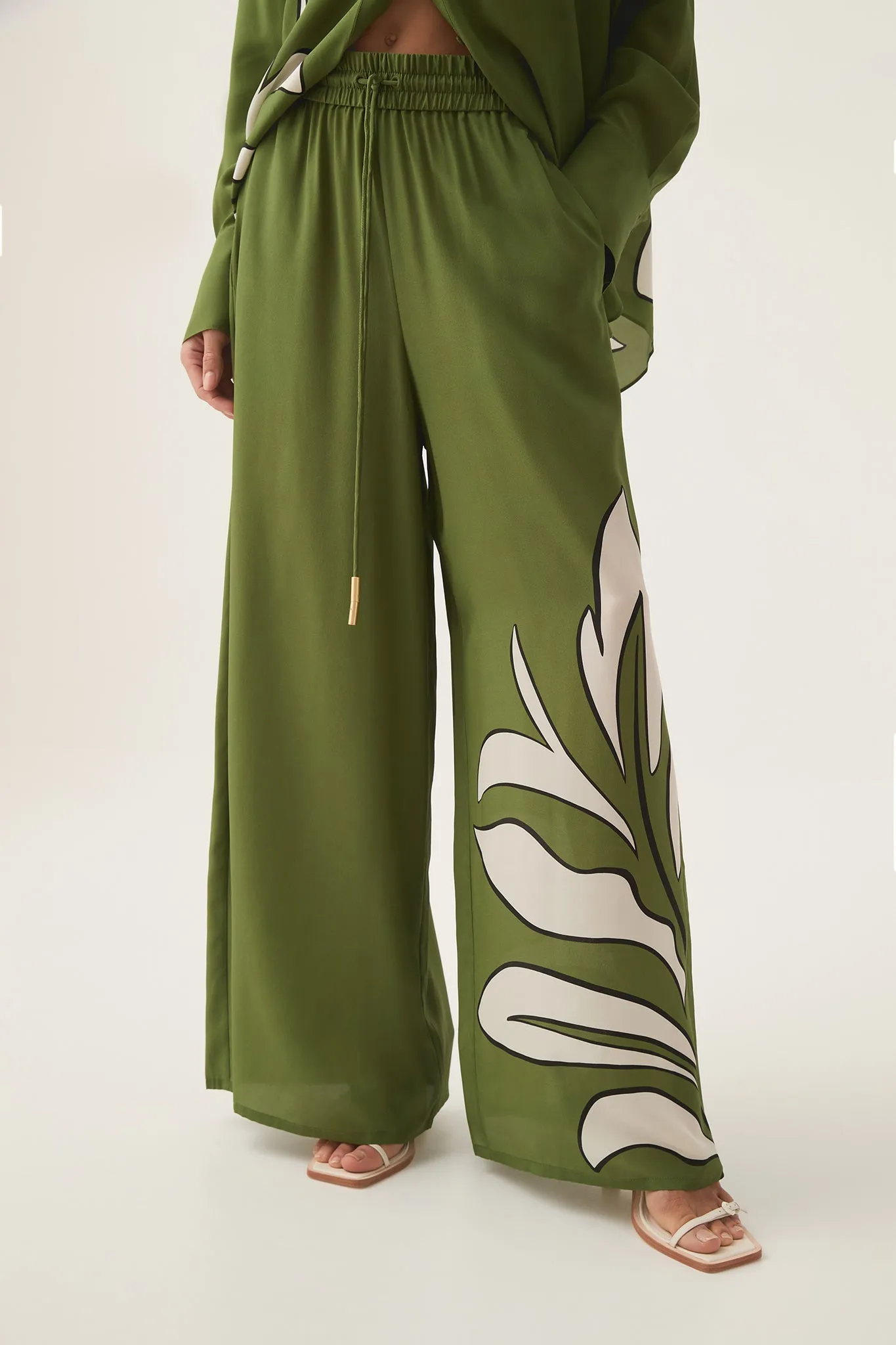 Planetary Silk Drawcord Pant