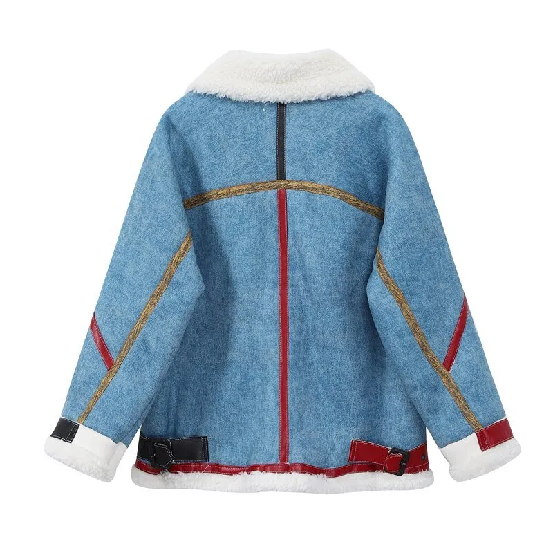 Pre Order:  Patchwork Lambswool Rider Jacket