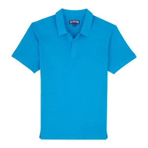 Pyramid Linen Jersey Solid Polo Shirt PYRE9O00