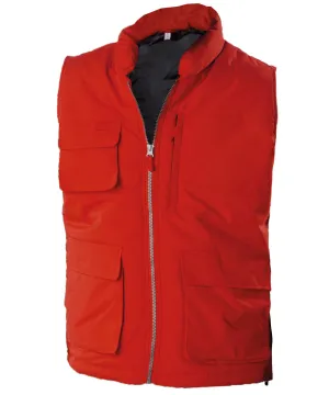 Quilted bodywarmer | Red