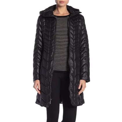 Quilted Coat Black